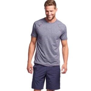 RHÔNE Reign Performance T-shirt Men’s Short Sleeve MidnightHeather Blue Size XXL
